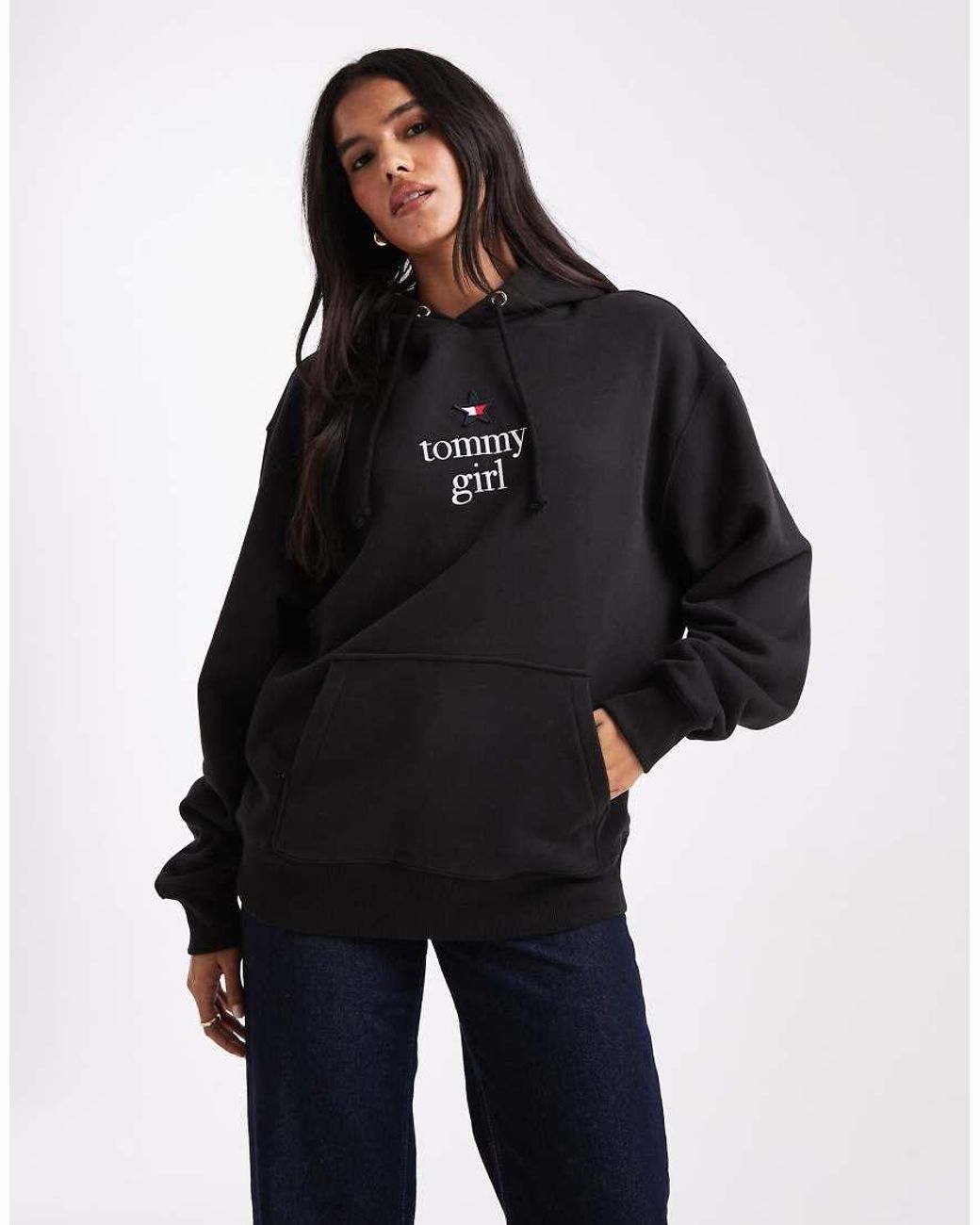 Tommy Hilfiger Blue Tommy Girl Star Logo Hoodie