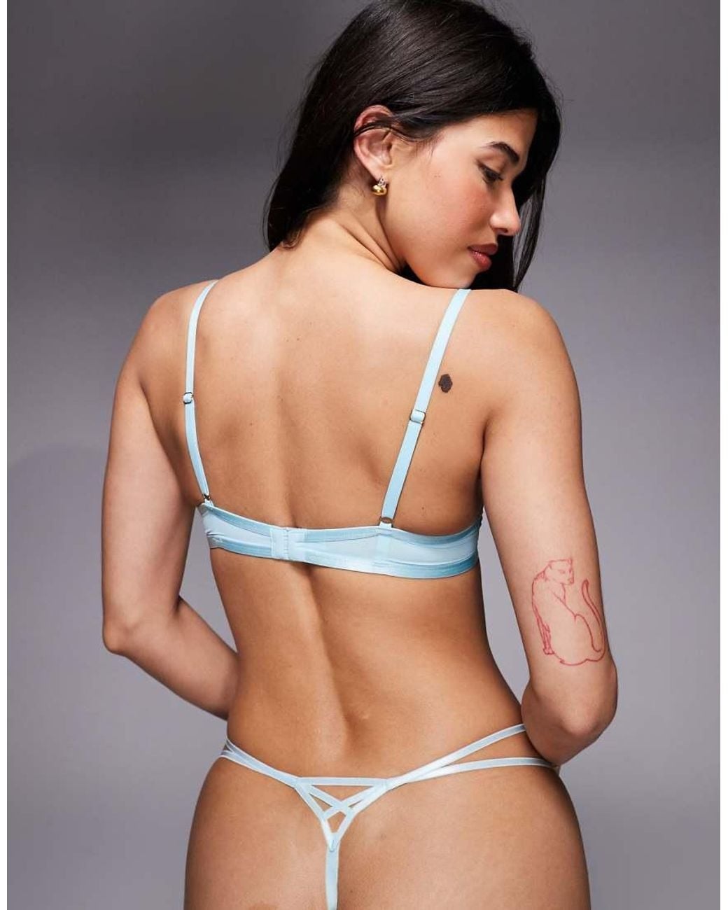 Ann Summers Gray Devoted To You Non Padded Balcony Bra