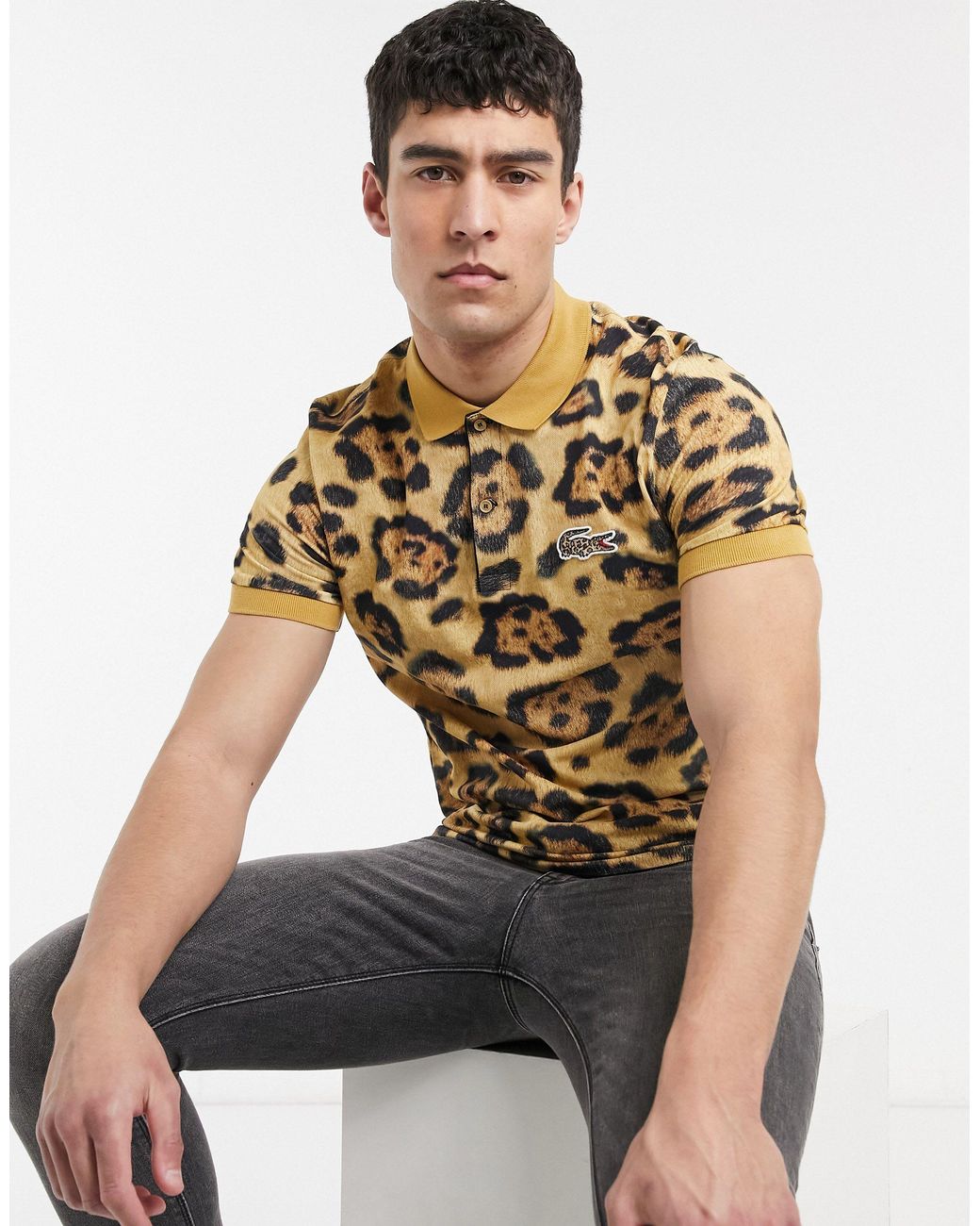 Polo lacoste estampado hotsell