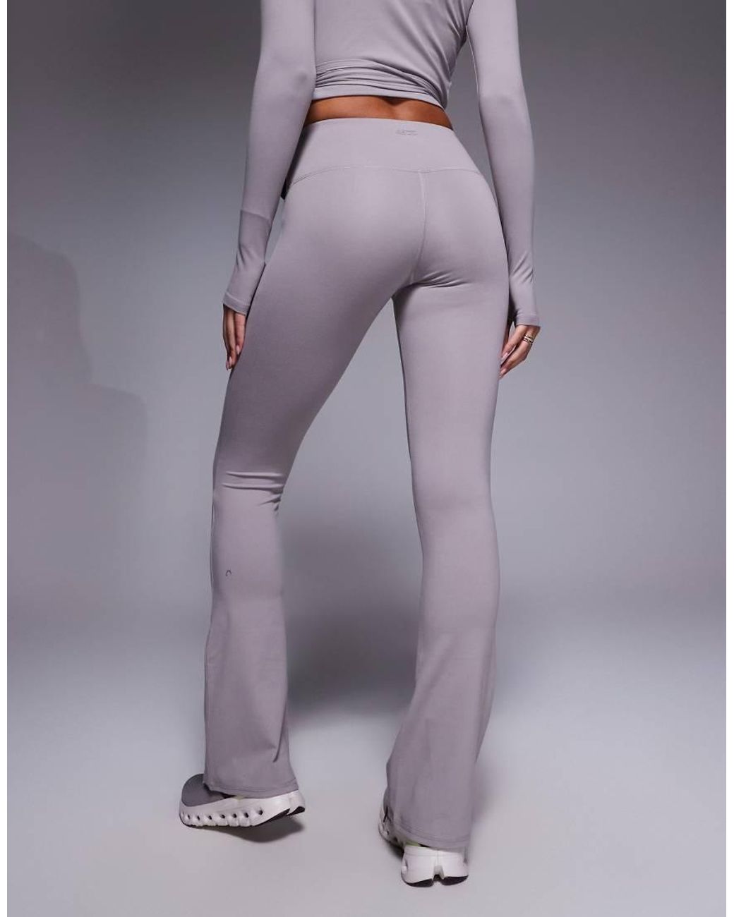 4505 Purple Icon Wrap Waist Slim Kick Yoga legging