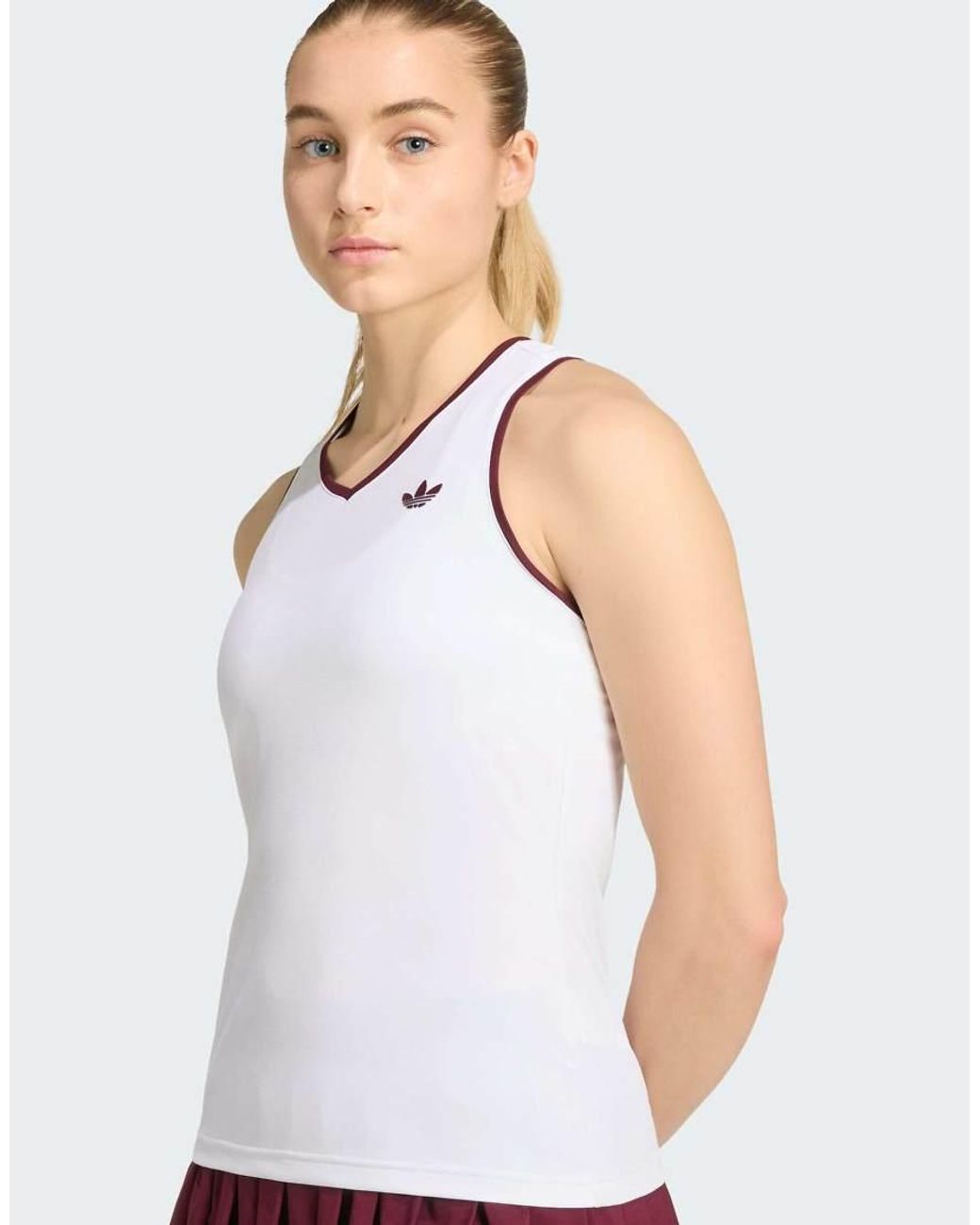 Adidas Originals Red Tennis Classics Tank Top
