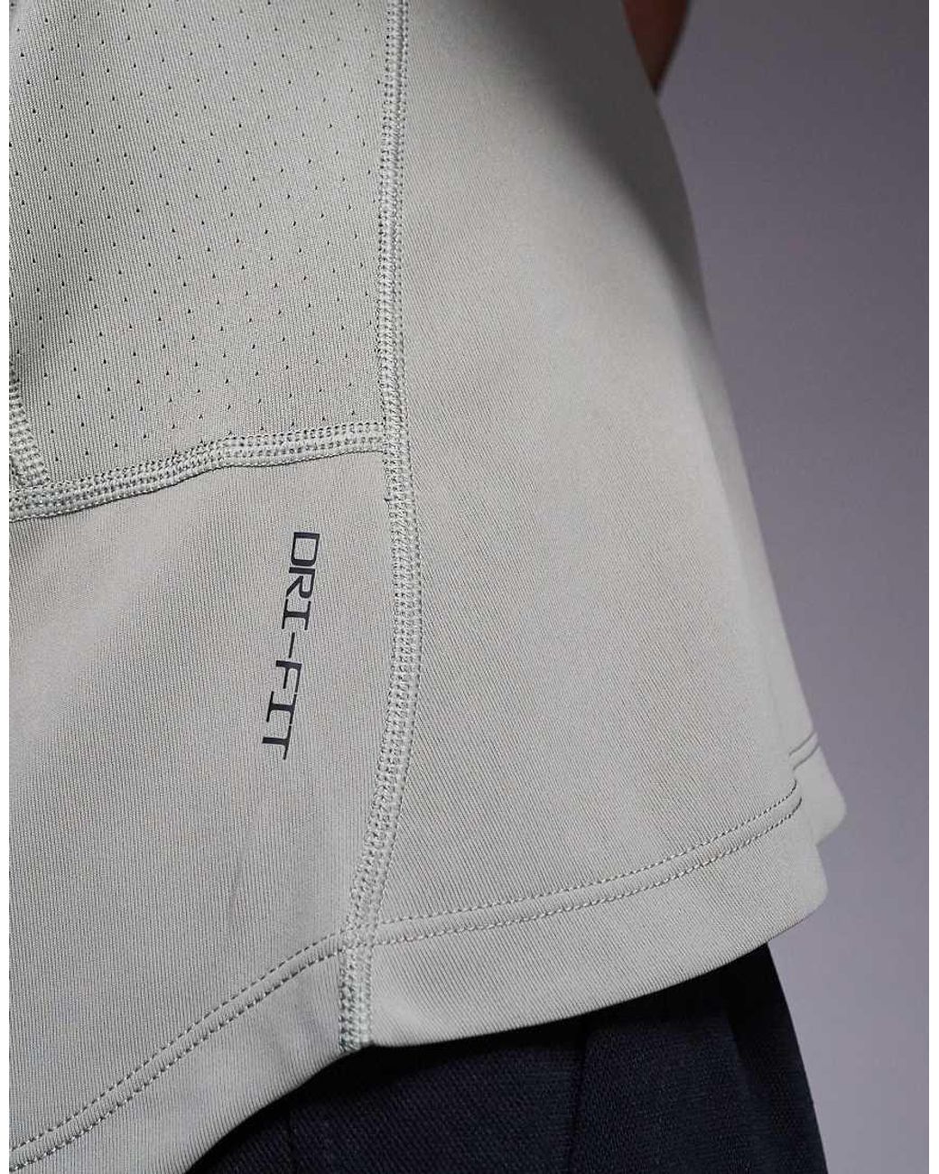 Nike Gray Pro Muscle Fit Top for men