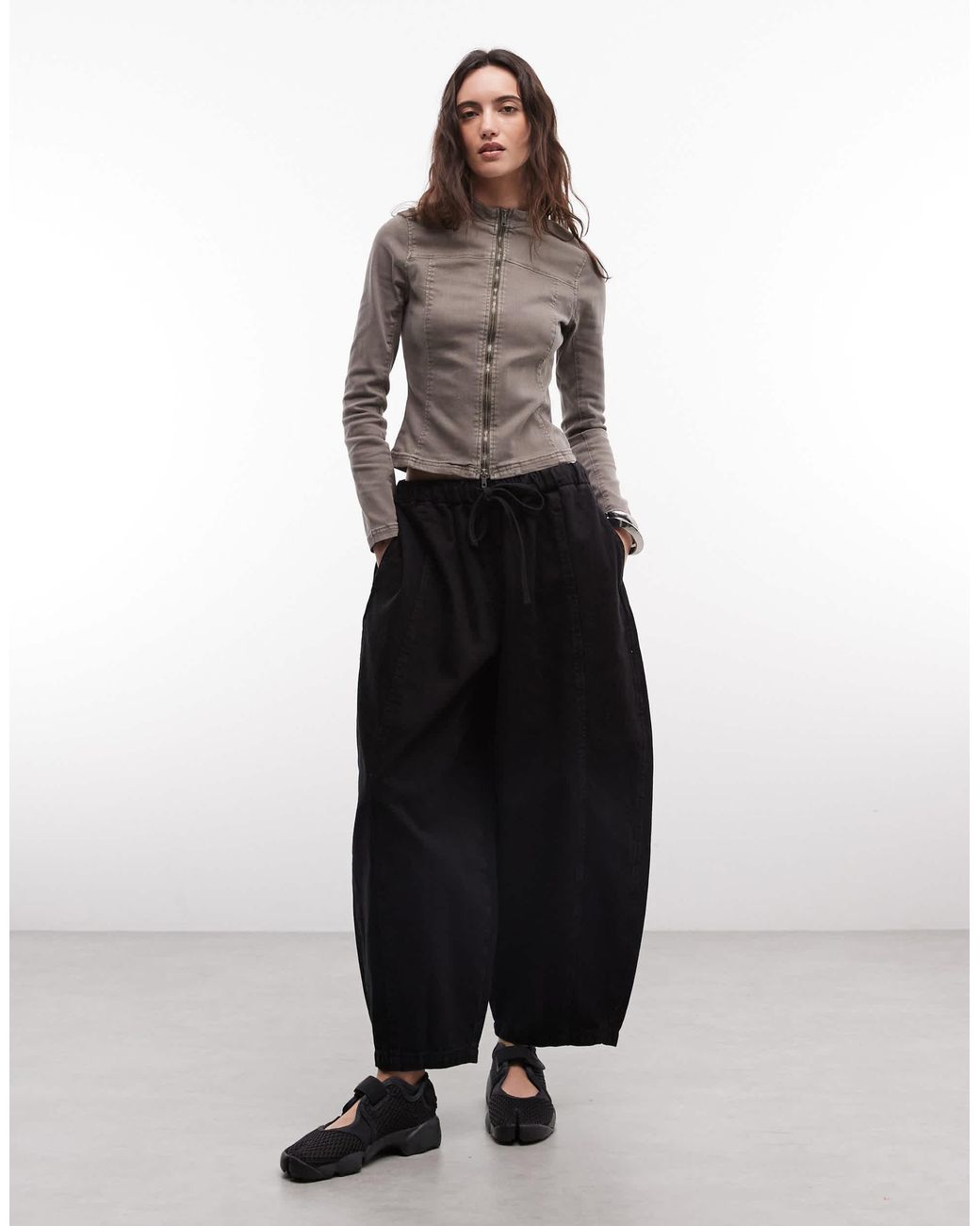 Weekday Green Fitted Zip Through Jacket