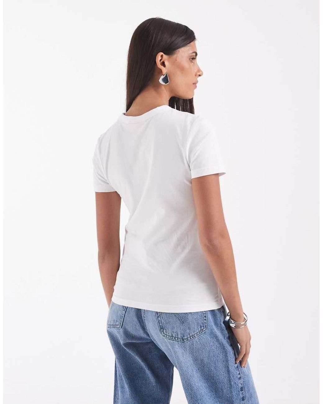 JJXX White Fitted T-shirt
