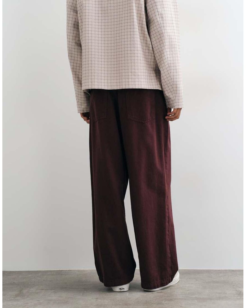ASOS White Barrel Trousers for men