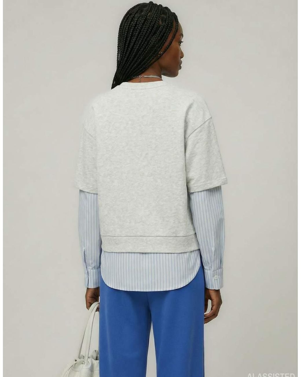 HYPEDROP Blue Long Sleeved Sweatshirt