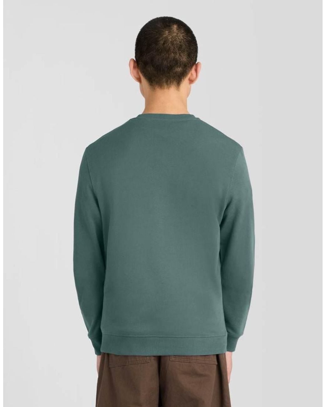 Lyle & Scott Green Mid Layers Crew Neck Sweatshirt for men