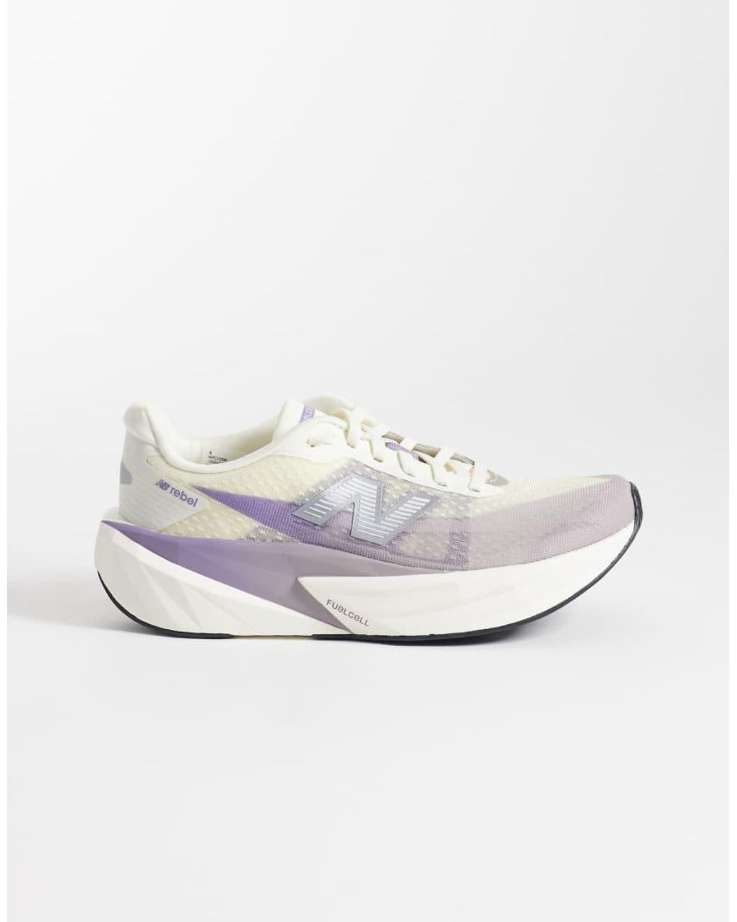 New Balance White Fuelcell Rebel V5 Womens Running Trainers