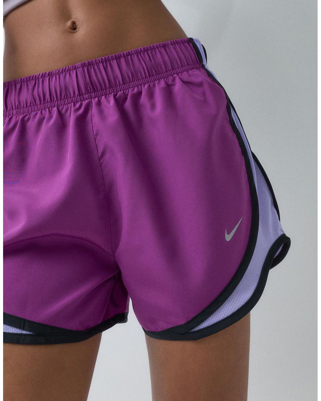 Nike Purple Tempo Dri-fit Mid-rise 3inch Short