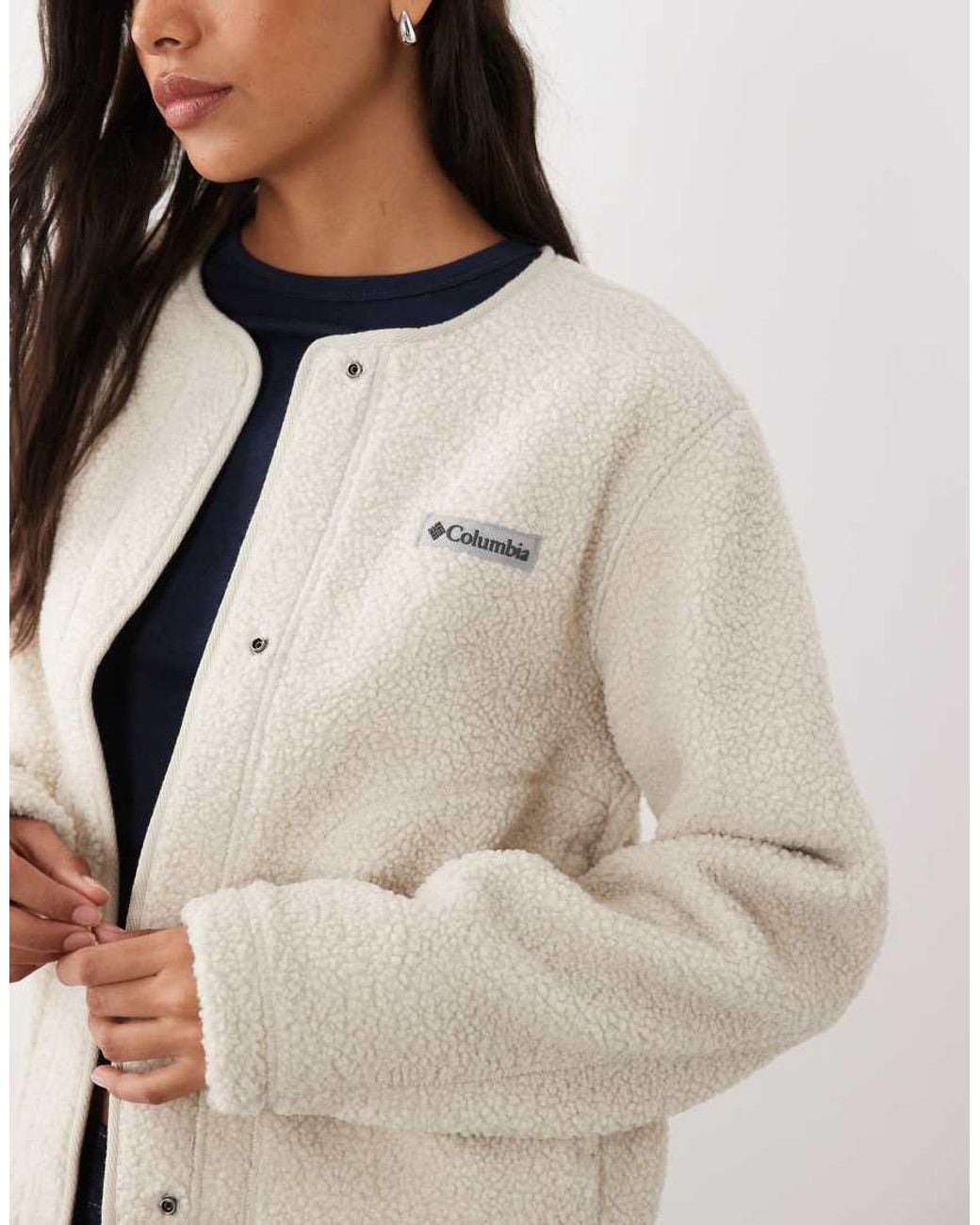 Columbia White Panorama Liner Jacket