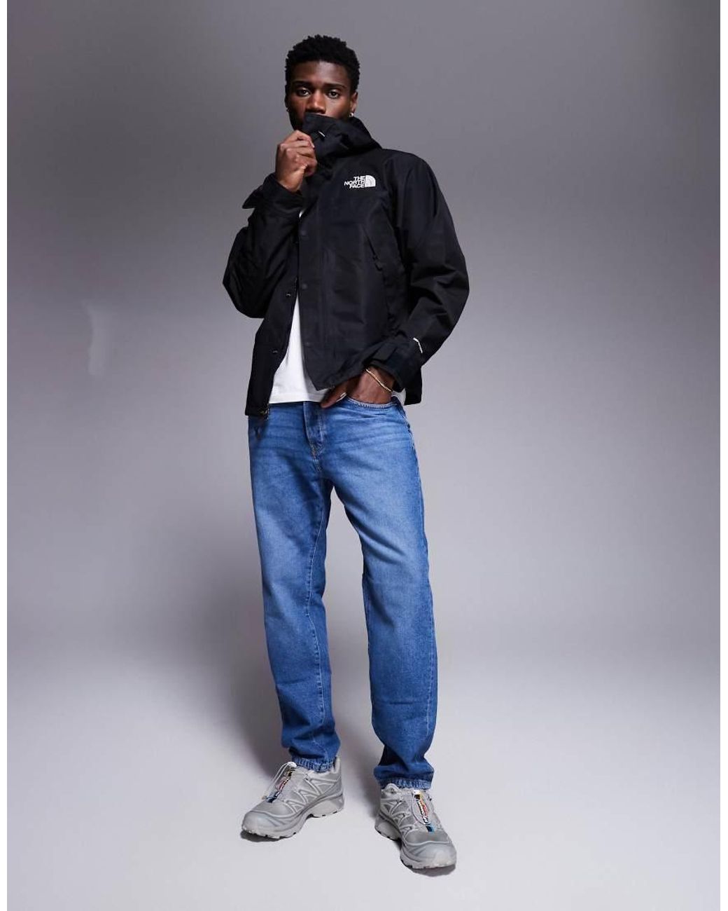 The North Face Blue Dryven Mono Mountain Waterproof Jacket for men