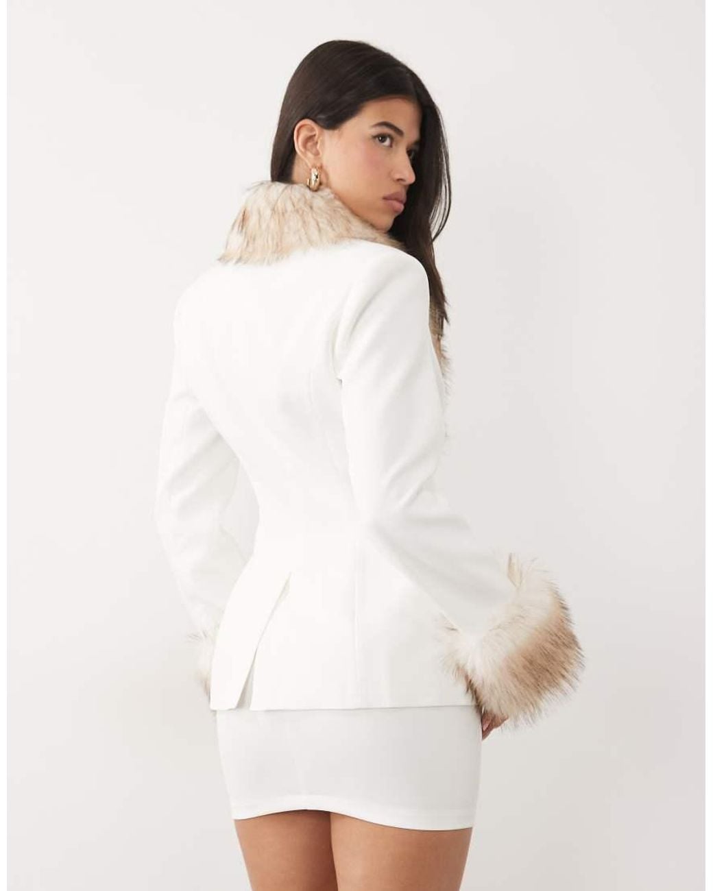 Kaiia White Exclusive Tailored Mini Skirt Co-Ord