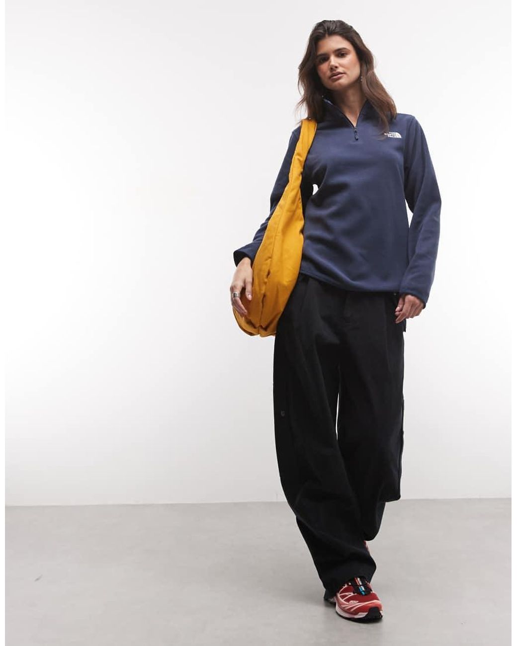 The North Face Blue Glacier Fleece 1/4 Zip Jacket