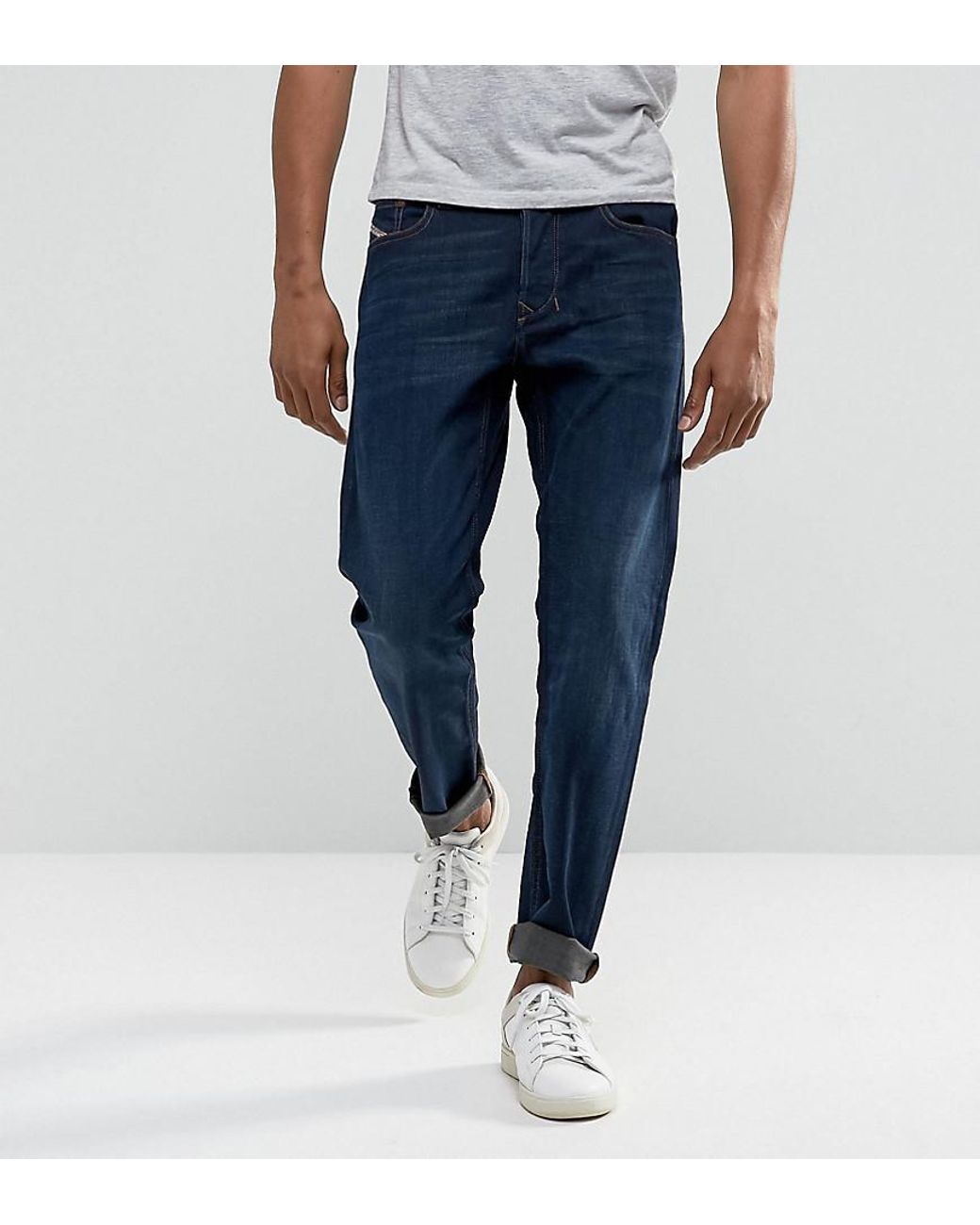 DIESEL Larkee-beex Regular Tapered Fit Jeans In 857z Indigo Wash in Blue  for Men | Lyst