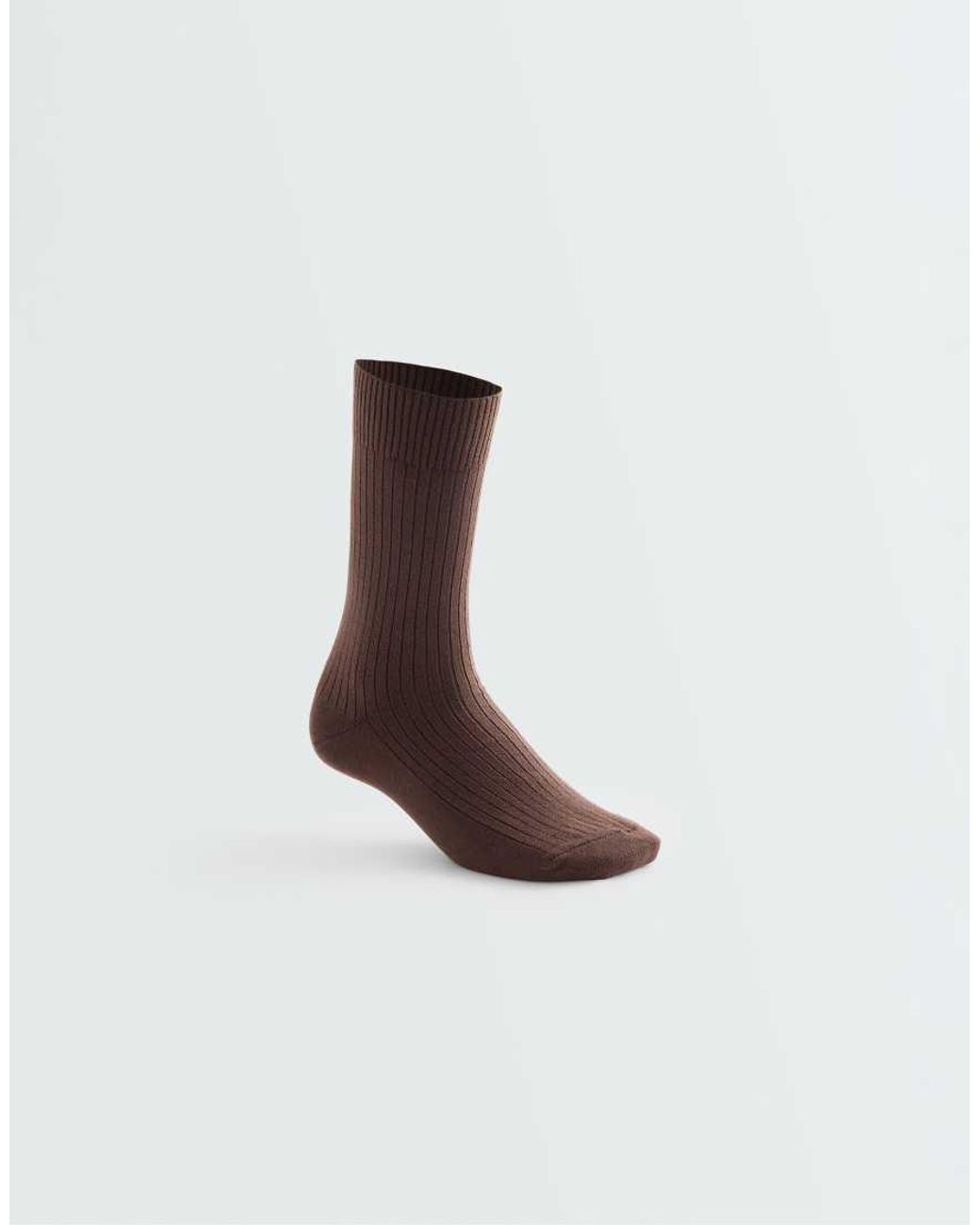 Oysho White 3 Pairs Of Cotton Blend Classic Socks
