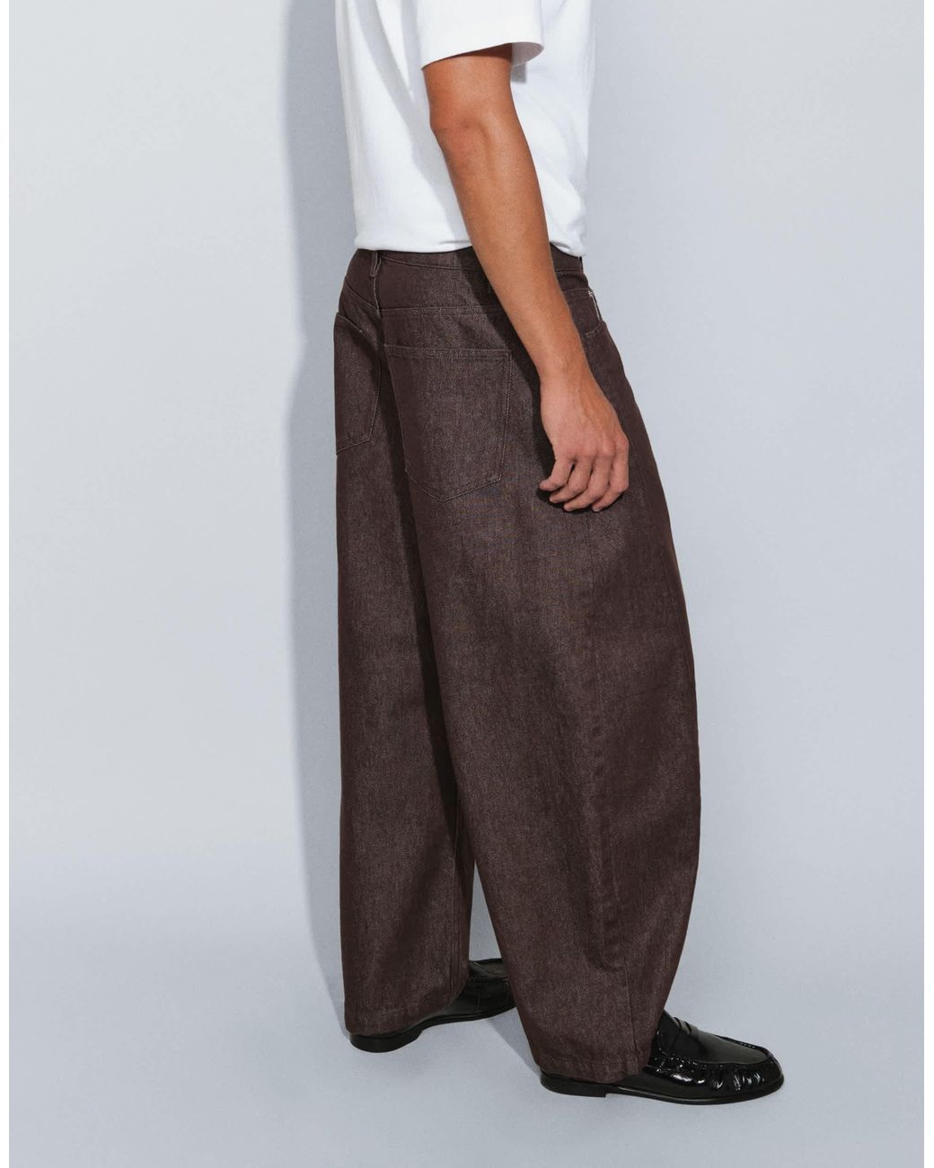 ASOS Gray Cocoon Leg Jean for men