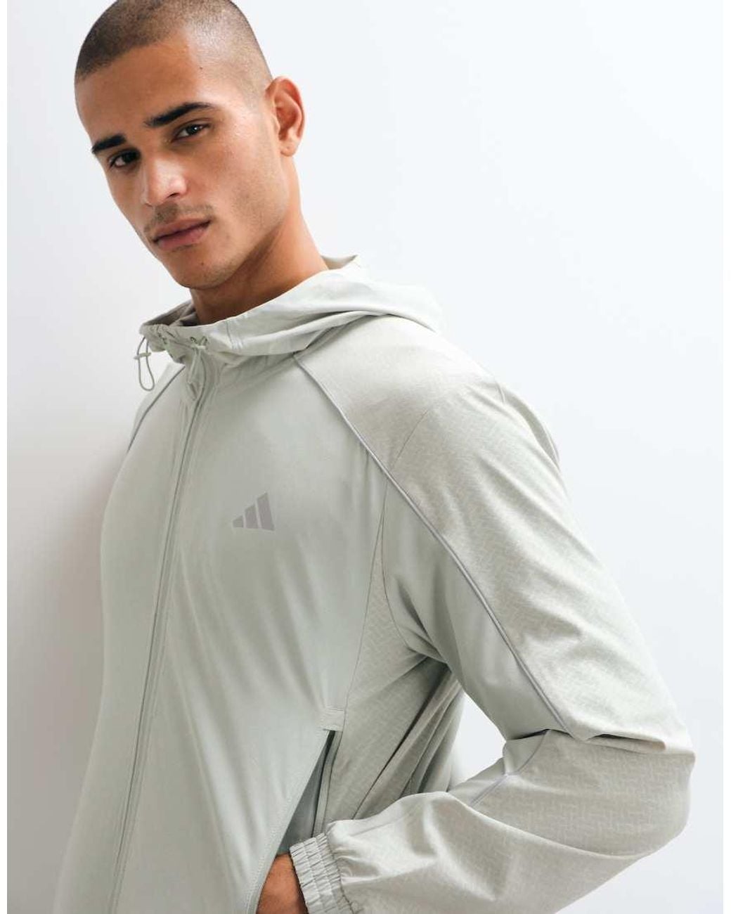 Adidas Originals Gray Adidas Training Tech Lightweight Jacket for men