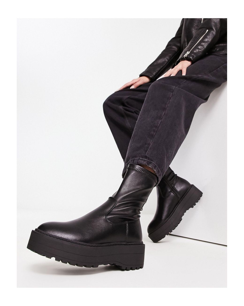 Public desire shop chunky boots