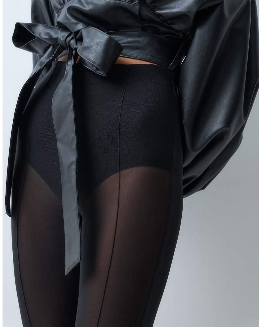 ASOS Black Asos X The Sourced Collection Stirrup leggings