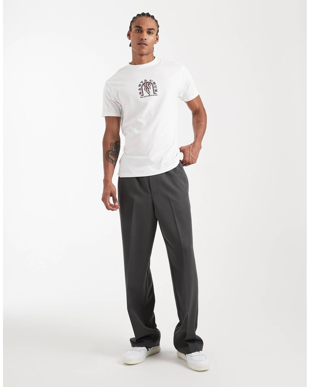 Santa Cruz – arch – t-shirt in White für Herren