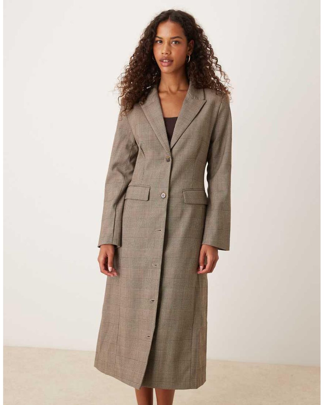 ASOS Natural Tailored Longline Blazer Co-Ord