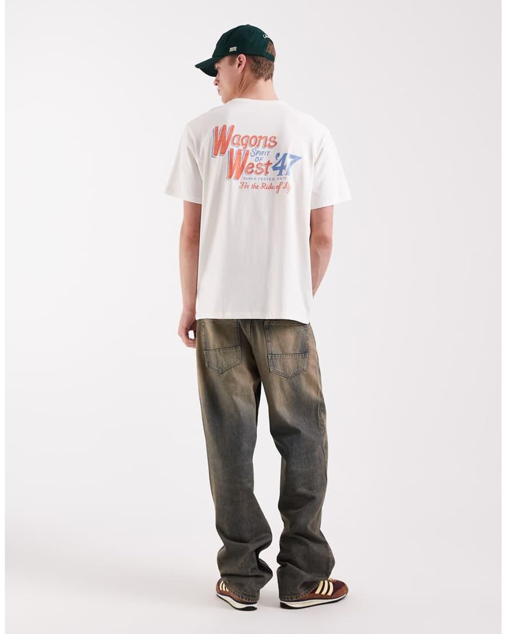 Wrangler White Graphic Tee for men