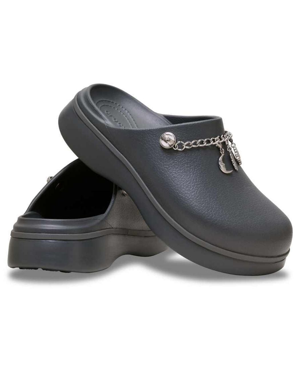 CROCSTM Dylan Clogs Met Inkeping in het Gray