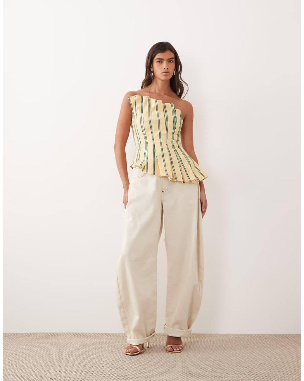 ARRANGE Natural Sculpted Bandeau Top