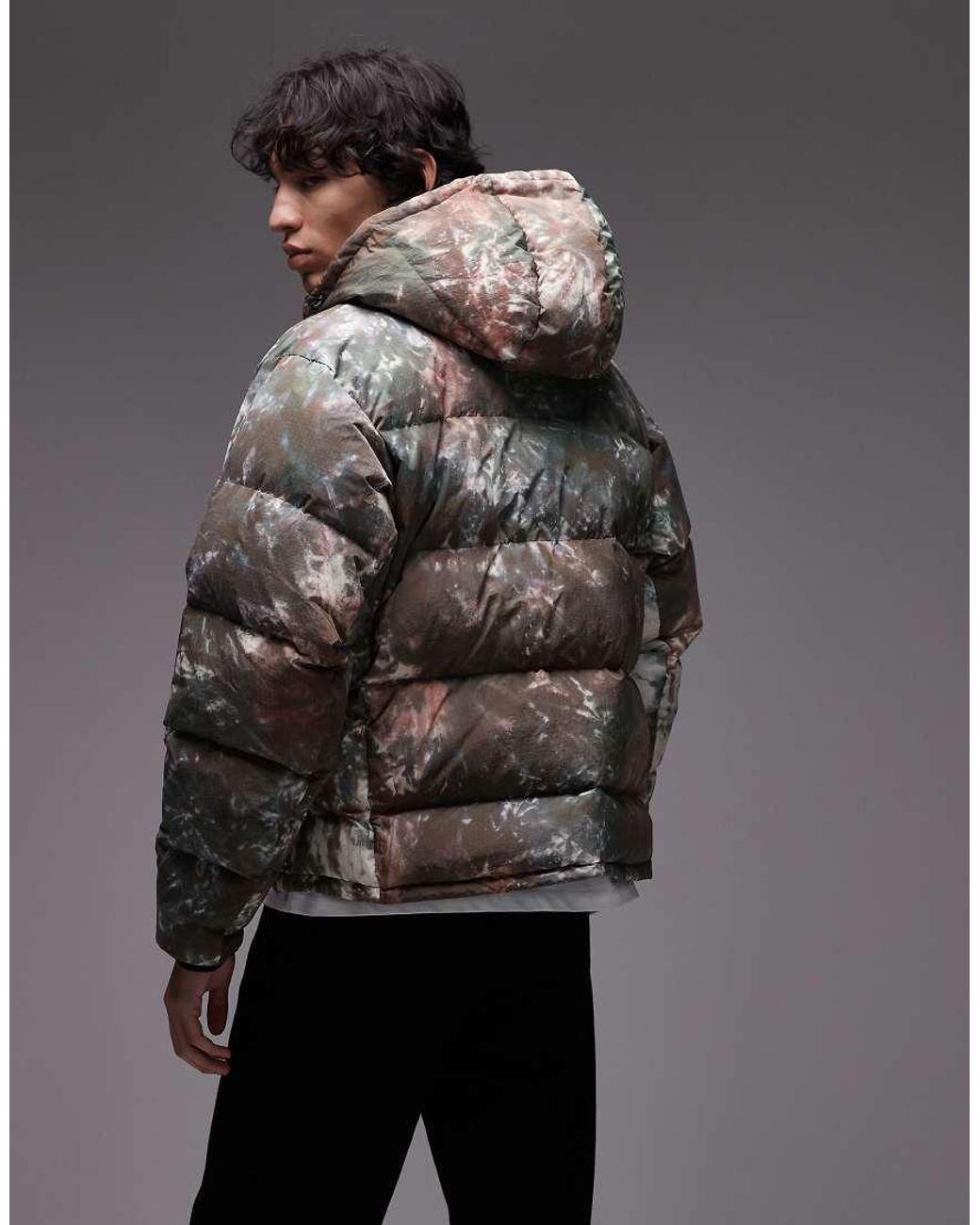 Gramicci Gray Down Puffer Jacket for men