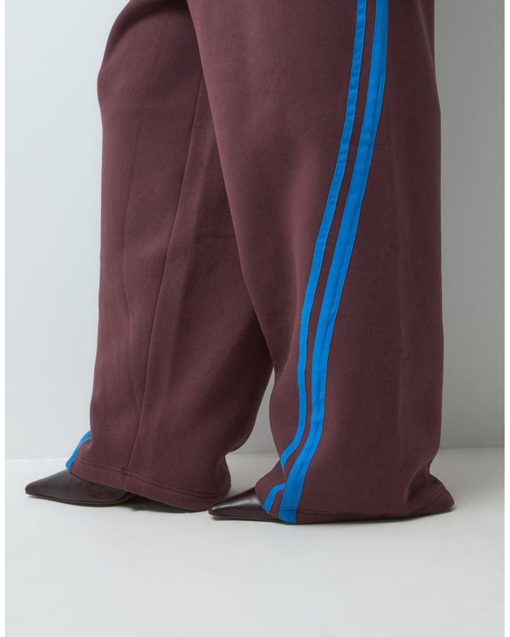 ASOS Red Wide Leg Stripe Detail Track Pant Co-Ord