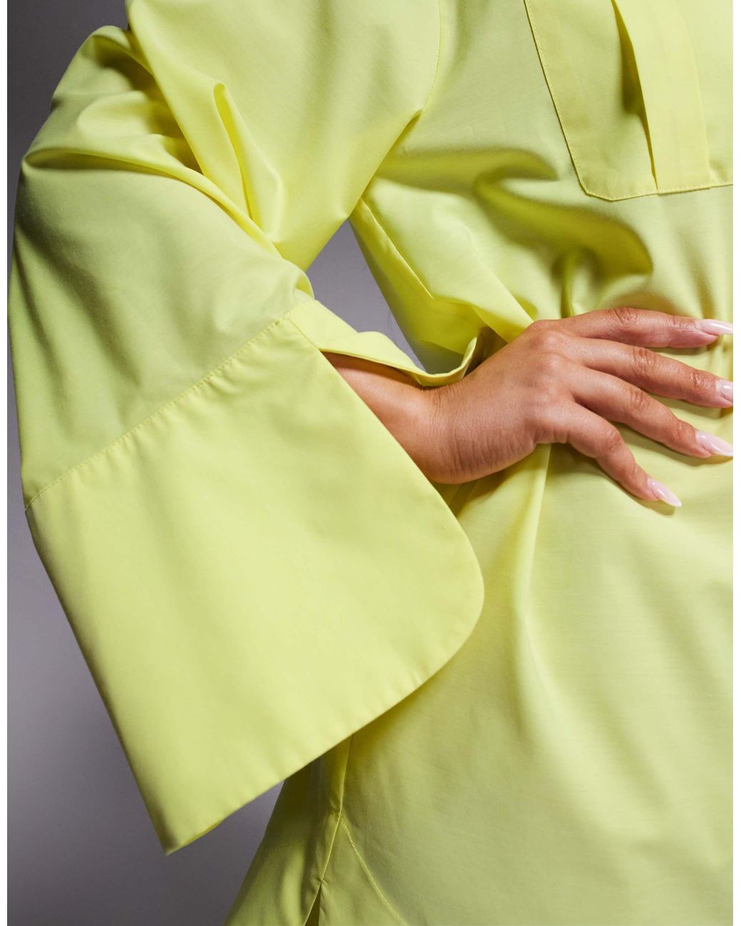 ASOS Yellow – mini-hemdkleid