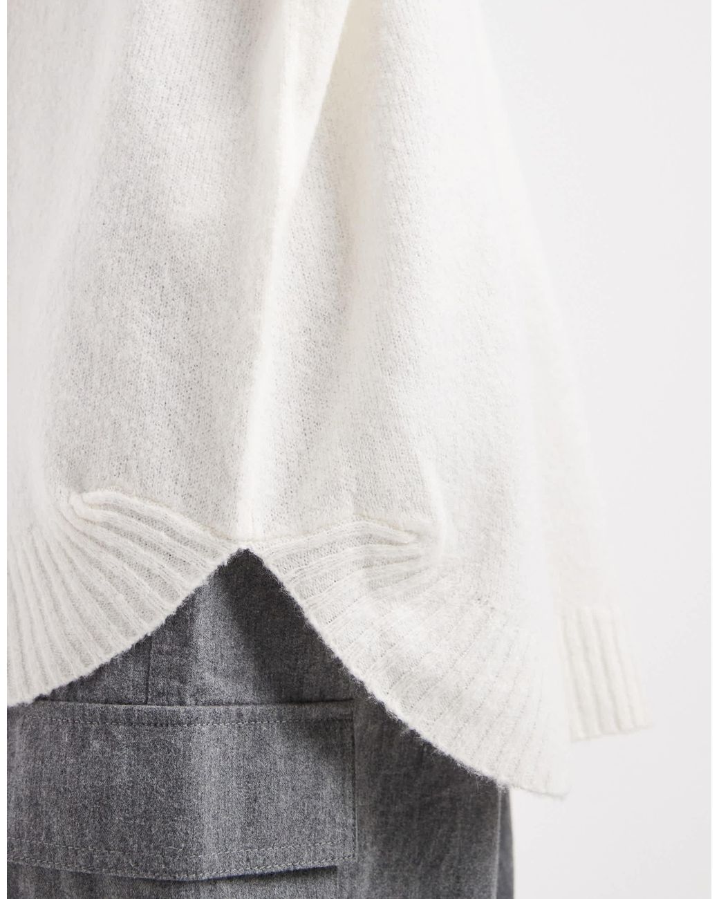 Vero Moda White – oversize-pullover