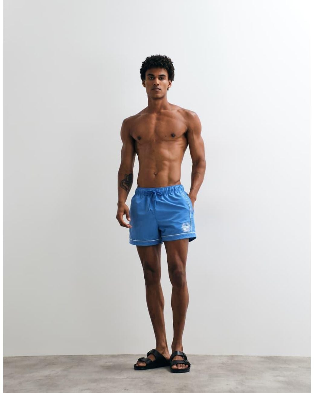 ASOS Blue Swim Shorts for men