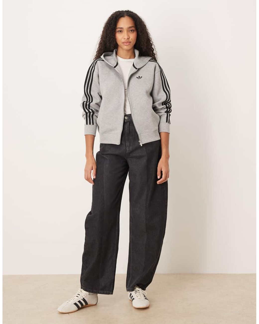 Adidas Originals Gray Spacer Zip Through Hoodie