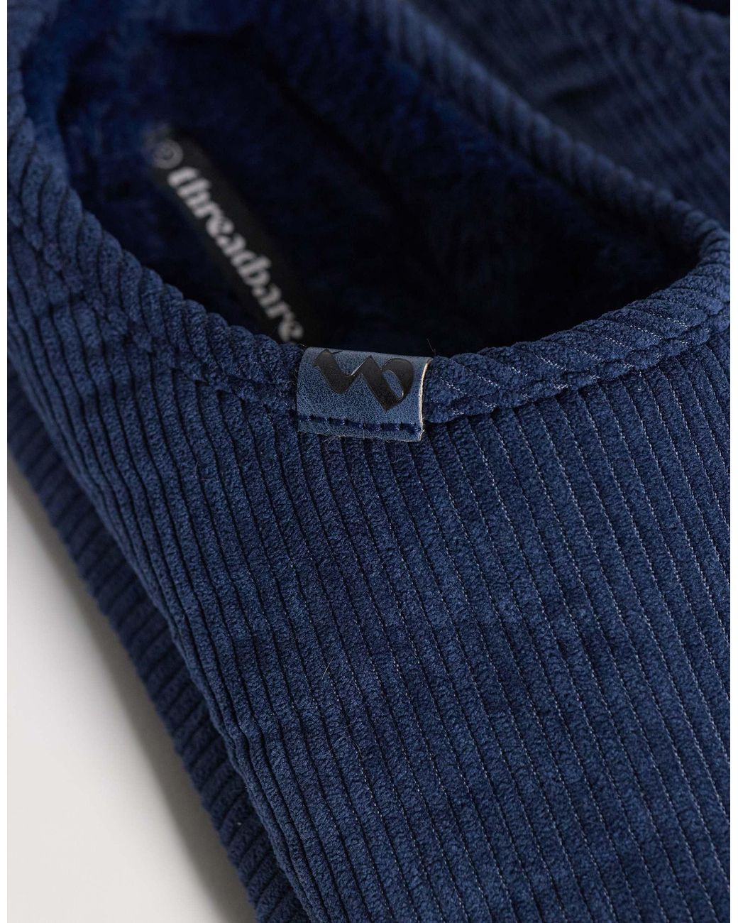 Chaussons en velours côtelé Threadbare pour homme en coloris Blue