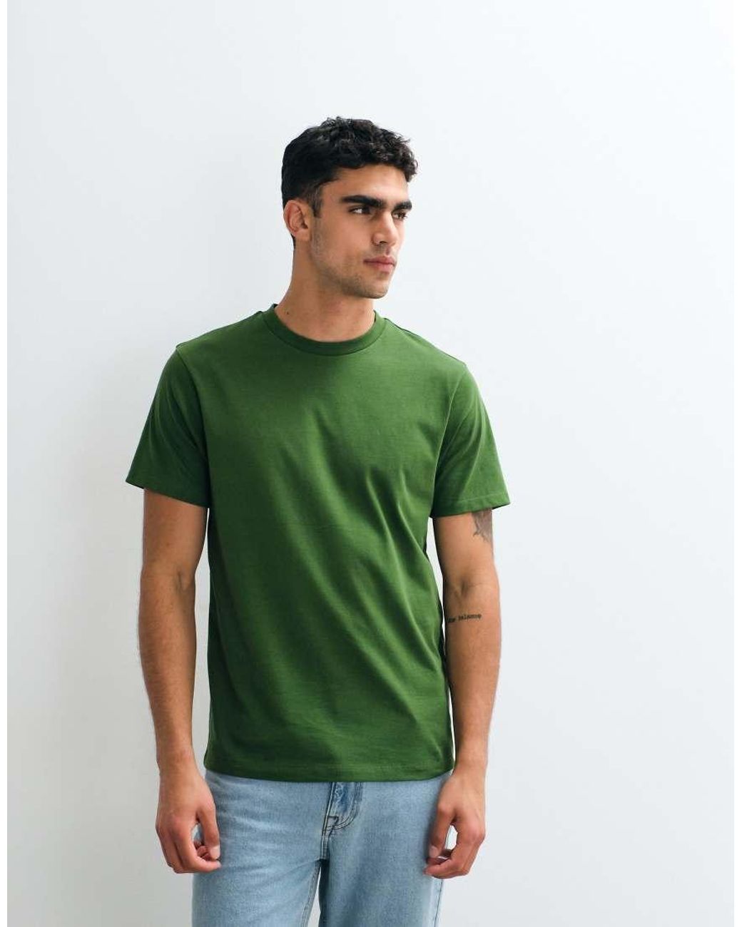 ASOS Green Essentials Regular Fit T-shirt for men