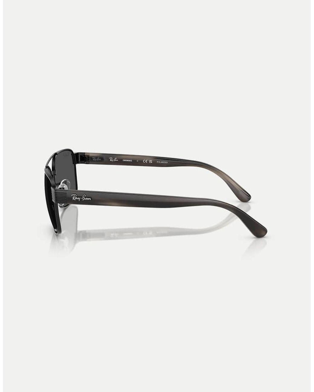 Ray-Ban Black Rb3751 Polarized+ Lenses Square Polarised Sunglasses With Lens