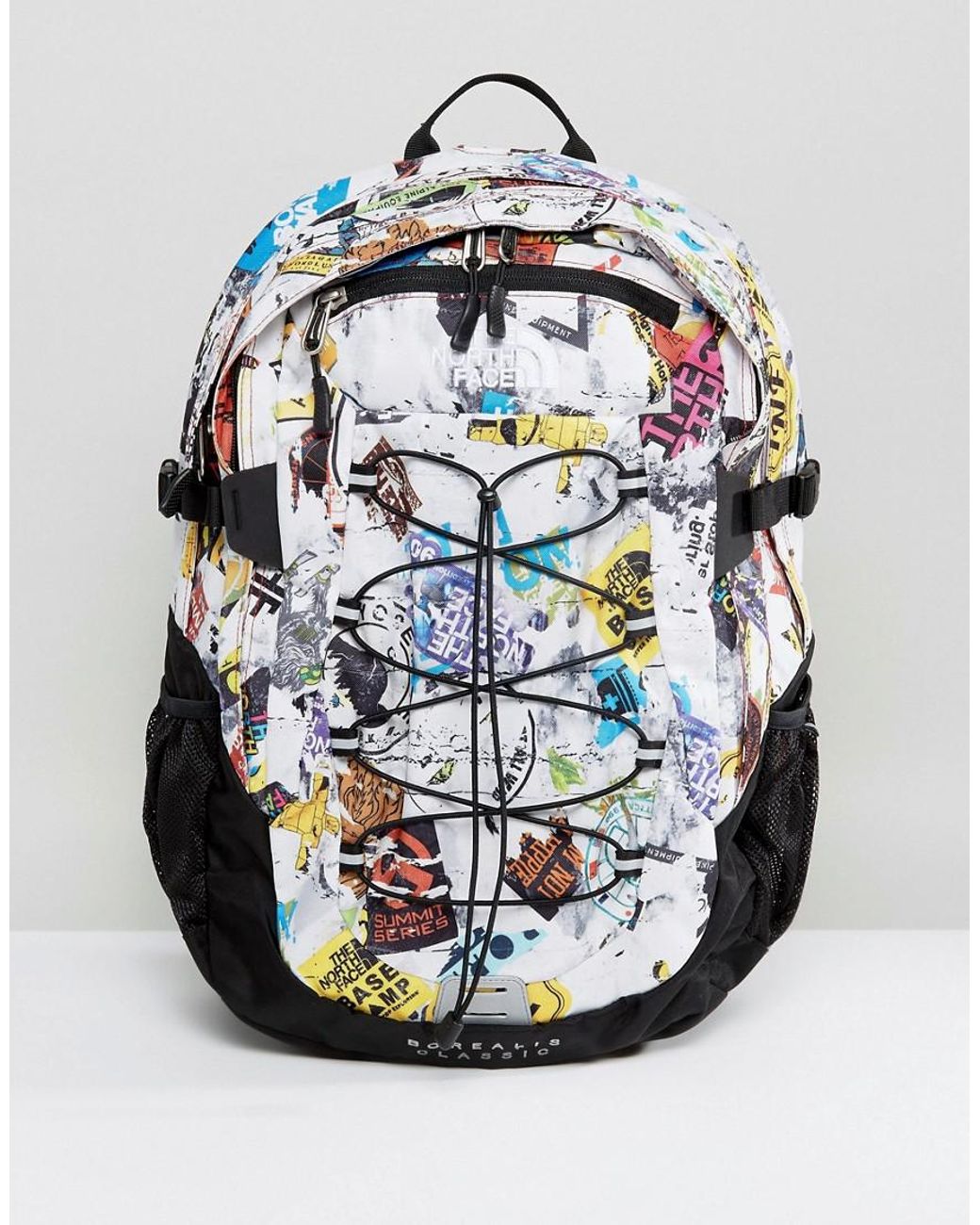 The North Face Synthetic Borealis Classic Backpack 29litre In Sticker Bomb  Print for Men | Lyst