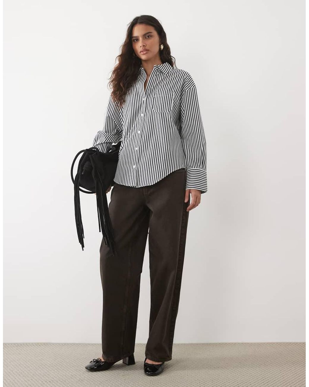 Mango Gray Classic Shirt