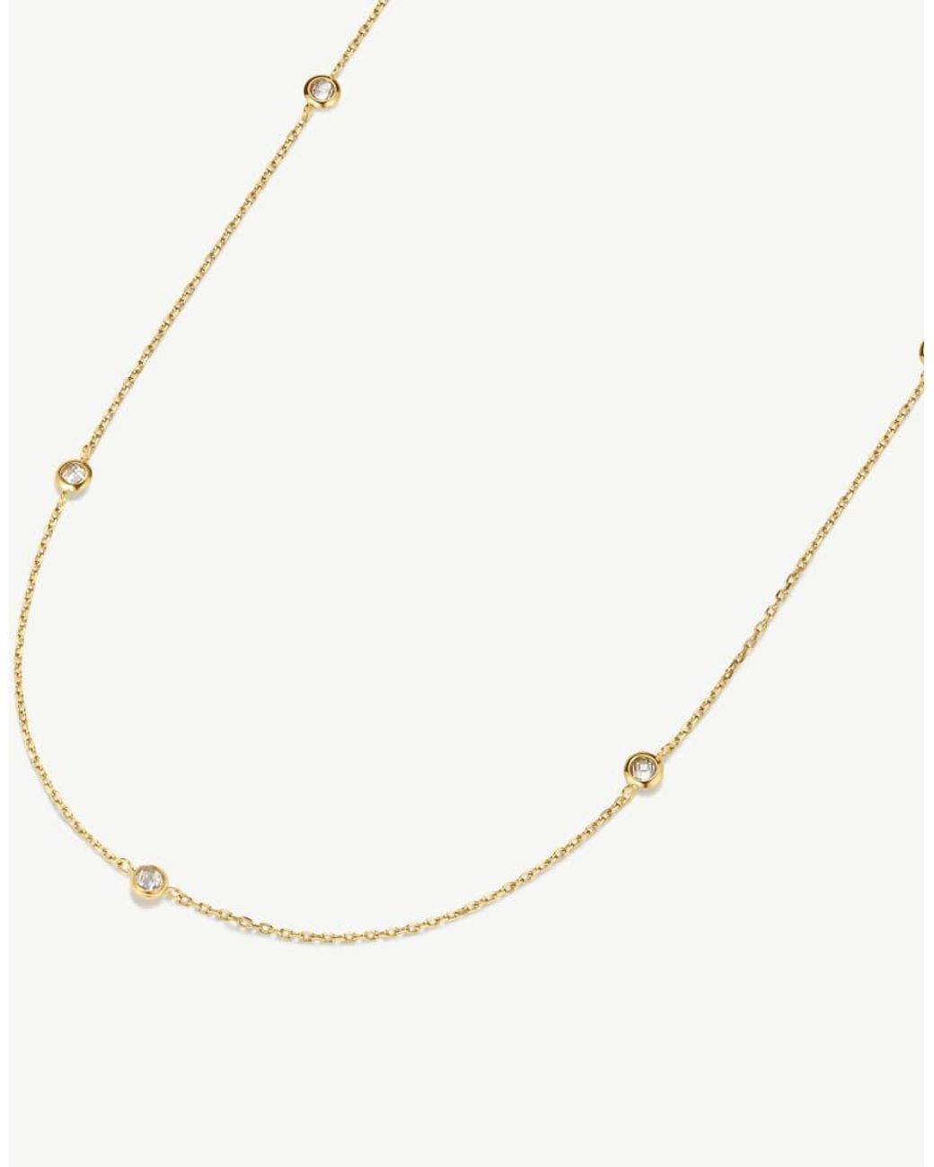 D.Louise Natural Waterproof Multi Stone Chain Necklace – Tarnish-Free