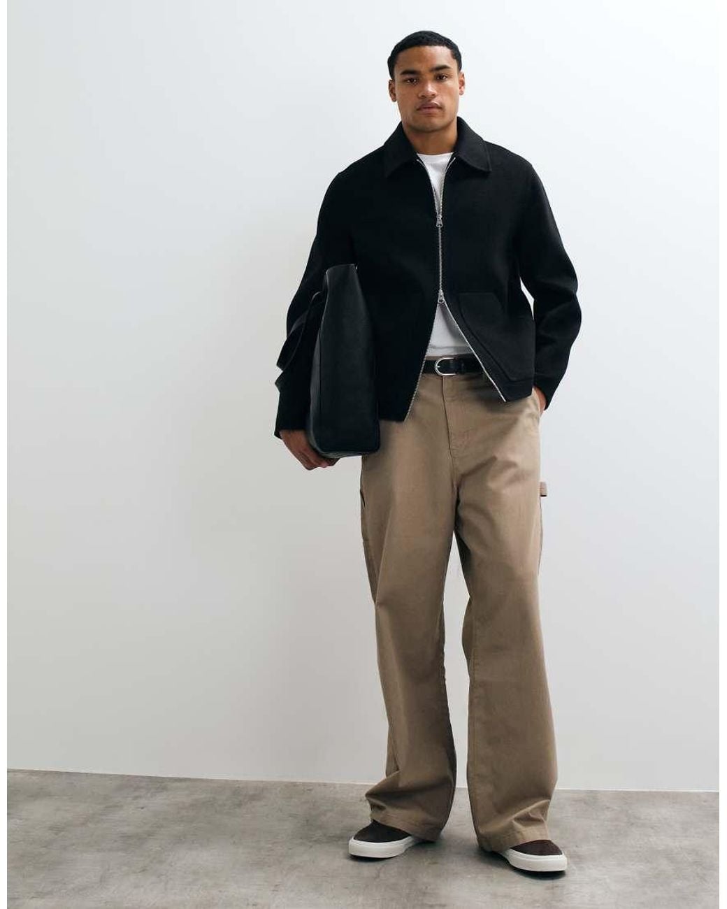 ARKET Blue Double Layer Wool Blend Short Jacket for men