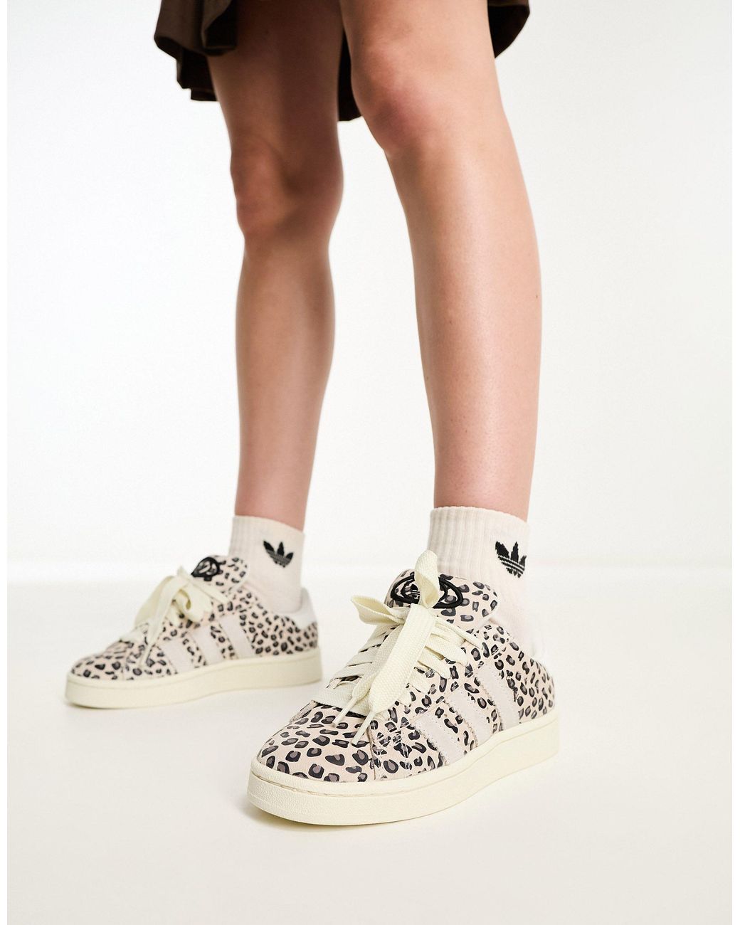 adidas Originals – campus – sneaker im stil der 00er mit leopardenmuster in  Natur | Lyst DE