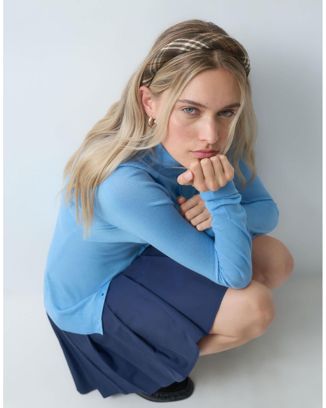 Bandeau à losanges ONLY en coloris Blue