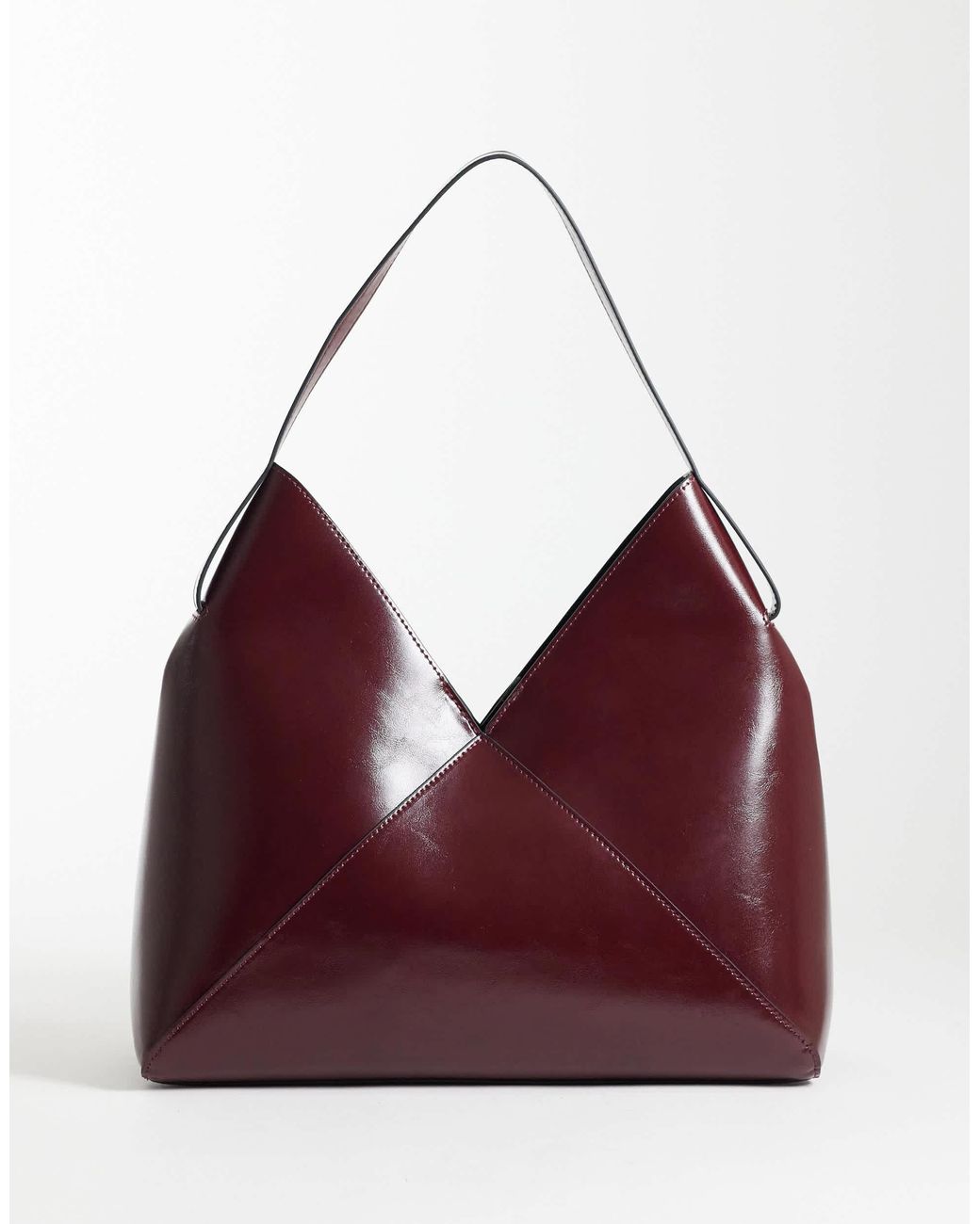 ASOS Purple Tote Bag With Panel Detail Bag