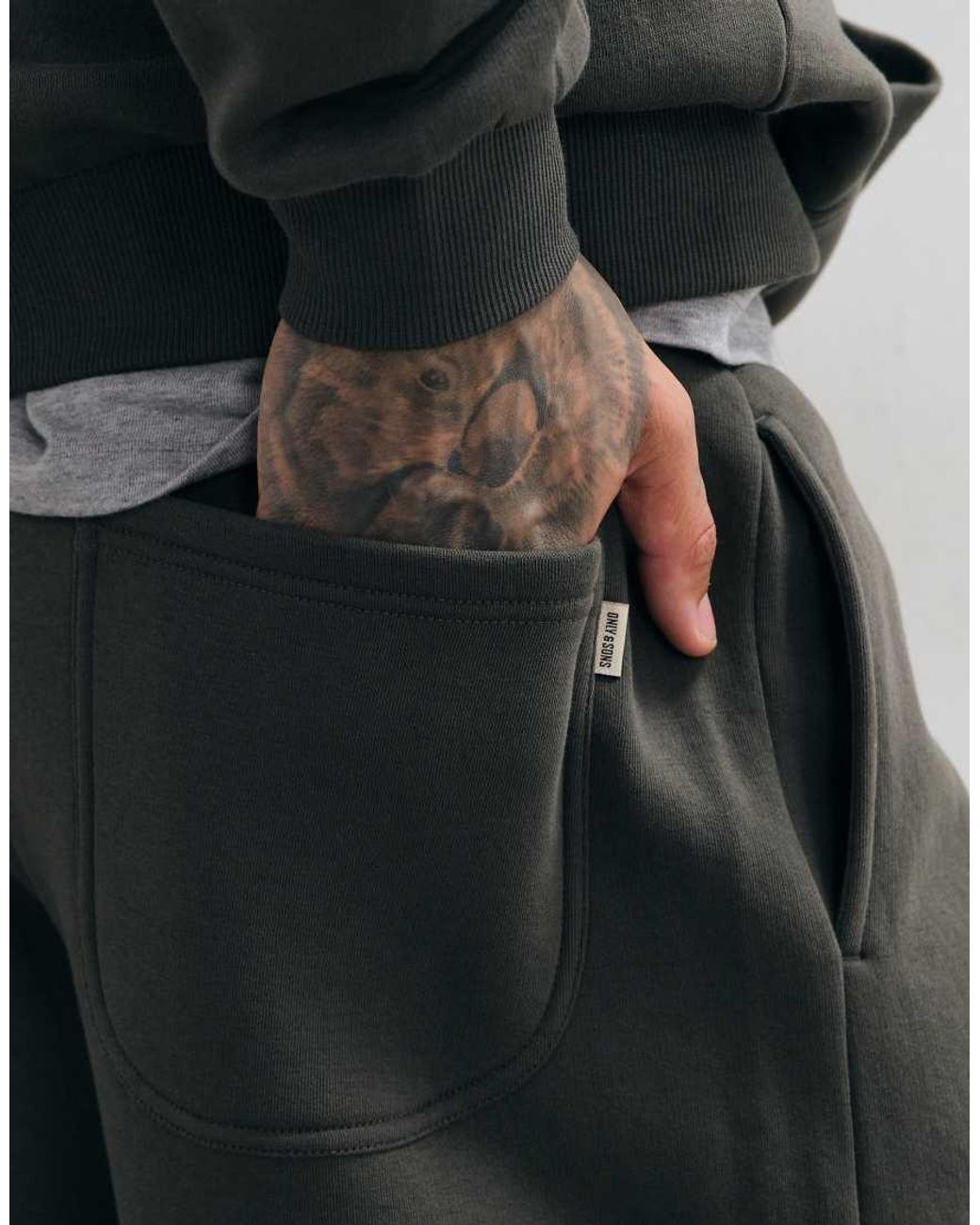 Only & Sons Gray Loose Fit Joggers for men