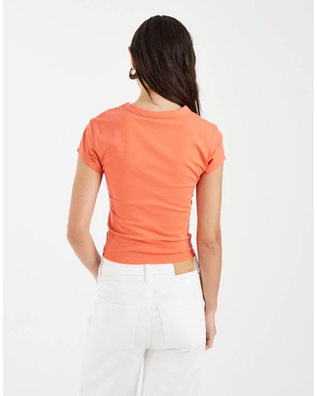 ASOS Orange Baby Tee With Seashell Graphics