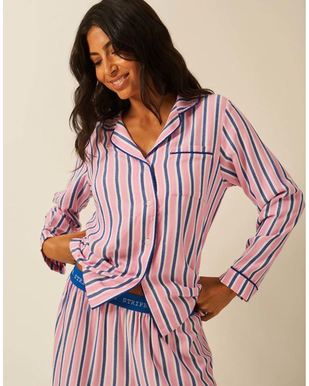 Stripe & Stare Pink Pyjama Top