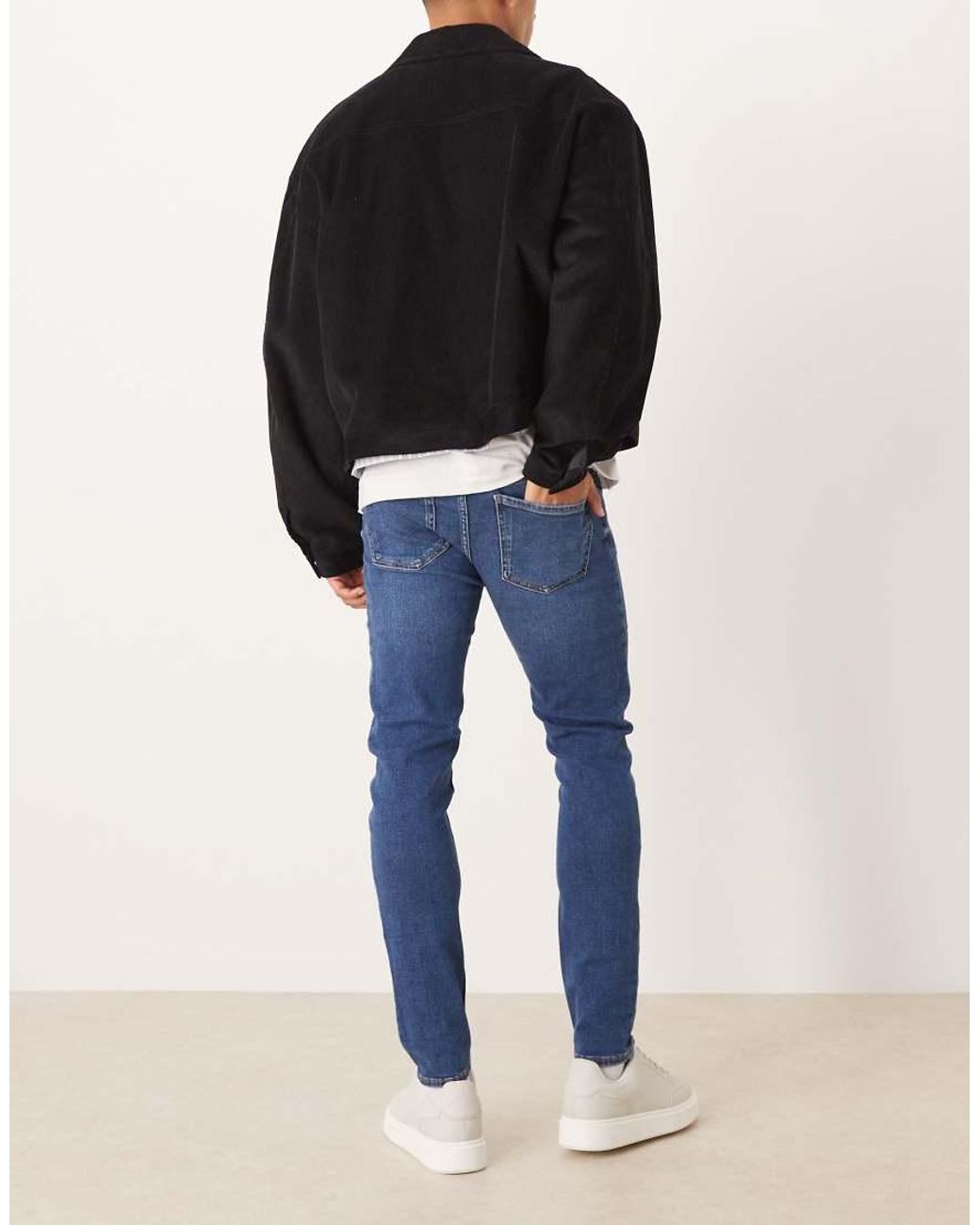 Mango Blue Jude Cotton Slim Fit Jean for men