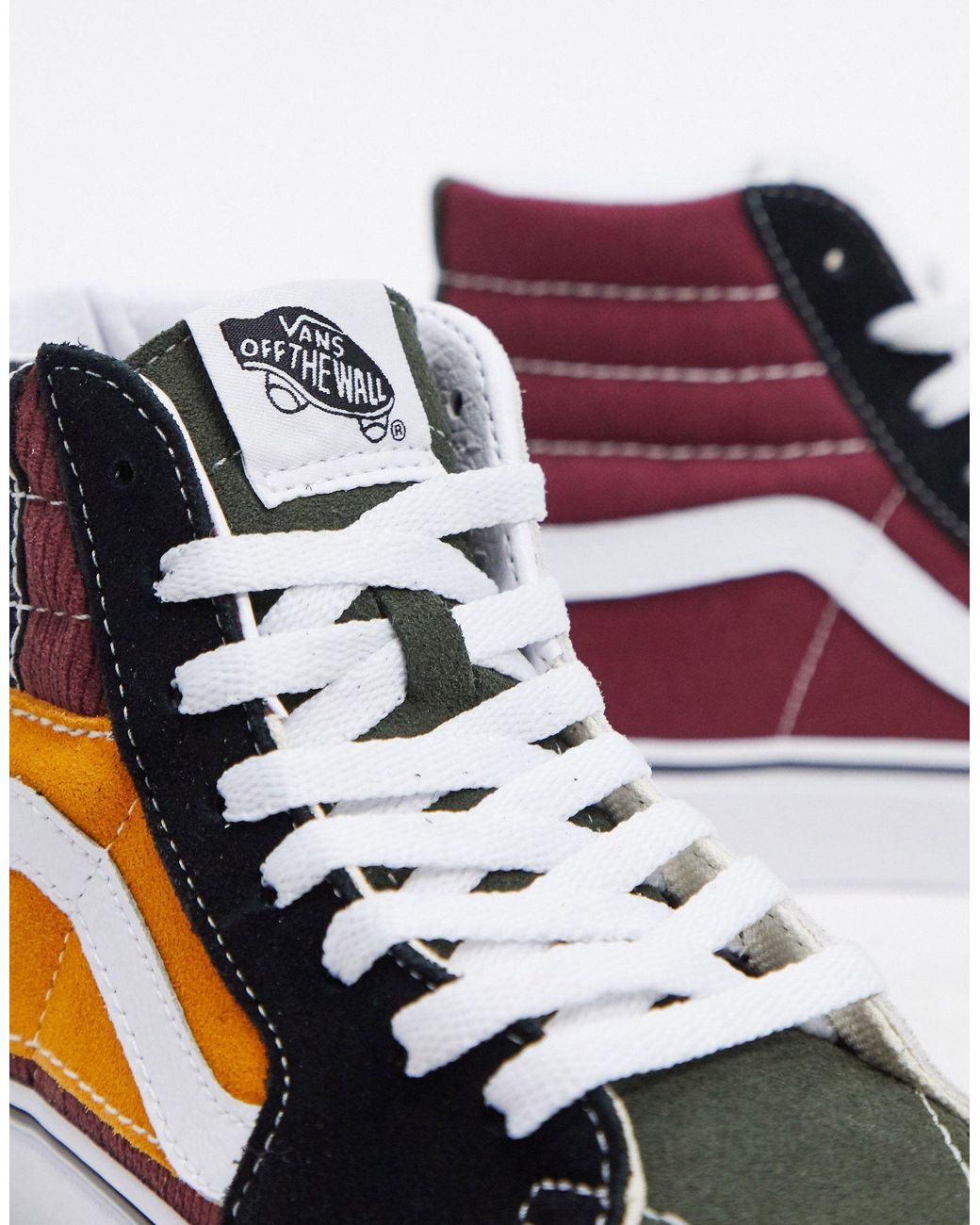 Vans Patchwork Sk8 Hi Sneakers | Lyst