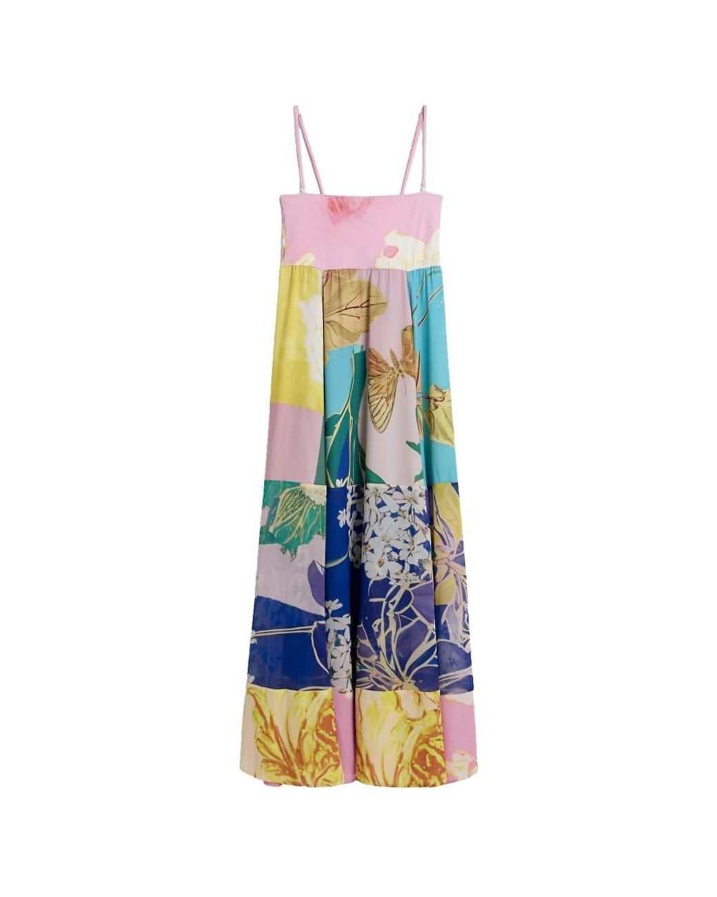 Desigual Blue Printed Maxi Dress